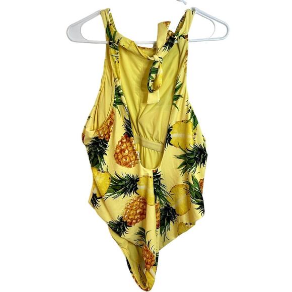 Anthropologie High-Neck Pineapple One Piece Swimsuit Womens Size 1X NWOT PLUS - Picture 4 of 8